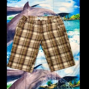 Roxy cream, Brown, Green, and Orange Capris, Used